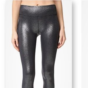 Beyond Yoga - black sparkle leggings - size S